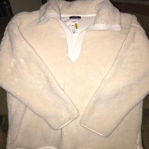 Fuzzy Quarter Zip Sweater